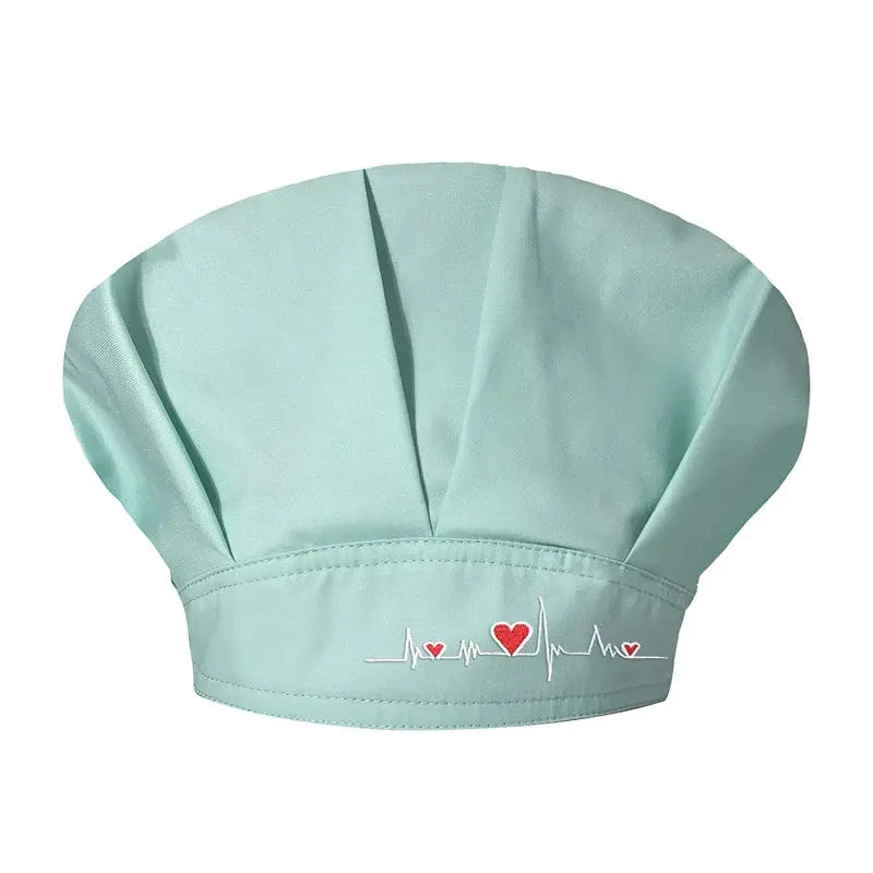 Gorros de fregado para mujer, gorro con banda para el sudor de algodón ajustable Unisex, cubierta para la cabeza, Ropa de Trabajo, gorros de fregado bouffant transpirables sanitarios CJdropshipping