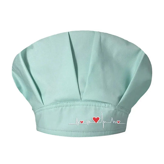 Gorros de fregado para mujer, gorro con banda para el sudor de algodón ajustable Unisex, cubierta para la cabeza, Ropa de Trabajo, gorros de fregado bouffant transpirables sanitarios CJdropshipping