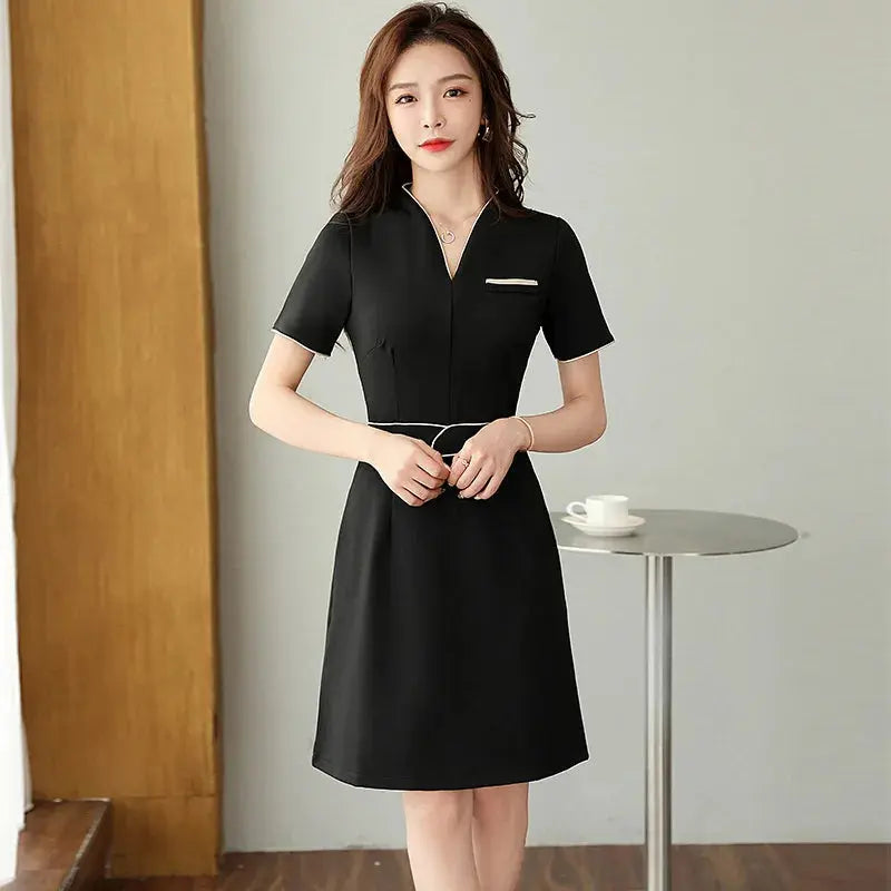 Uniforme estético de verano, traje de salón de belleza de manga corta, ropa de esteticista de Spa para mujer, ropa de trabajo de masaje de Hotel, monos coreanos-BC MedSurgery Store For Digital Health