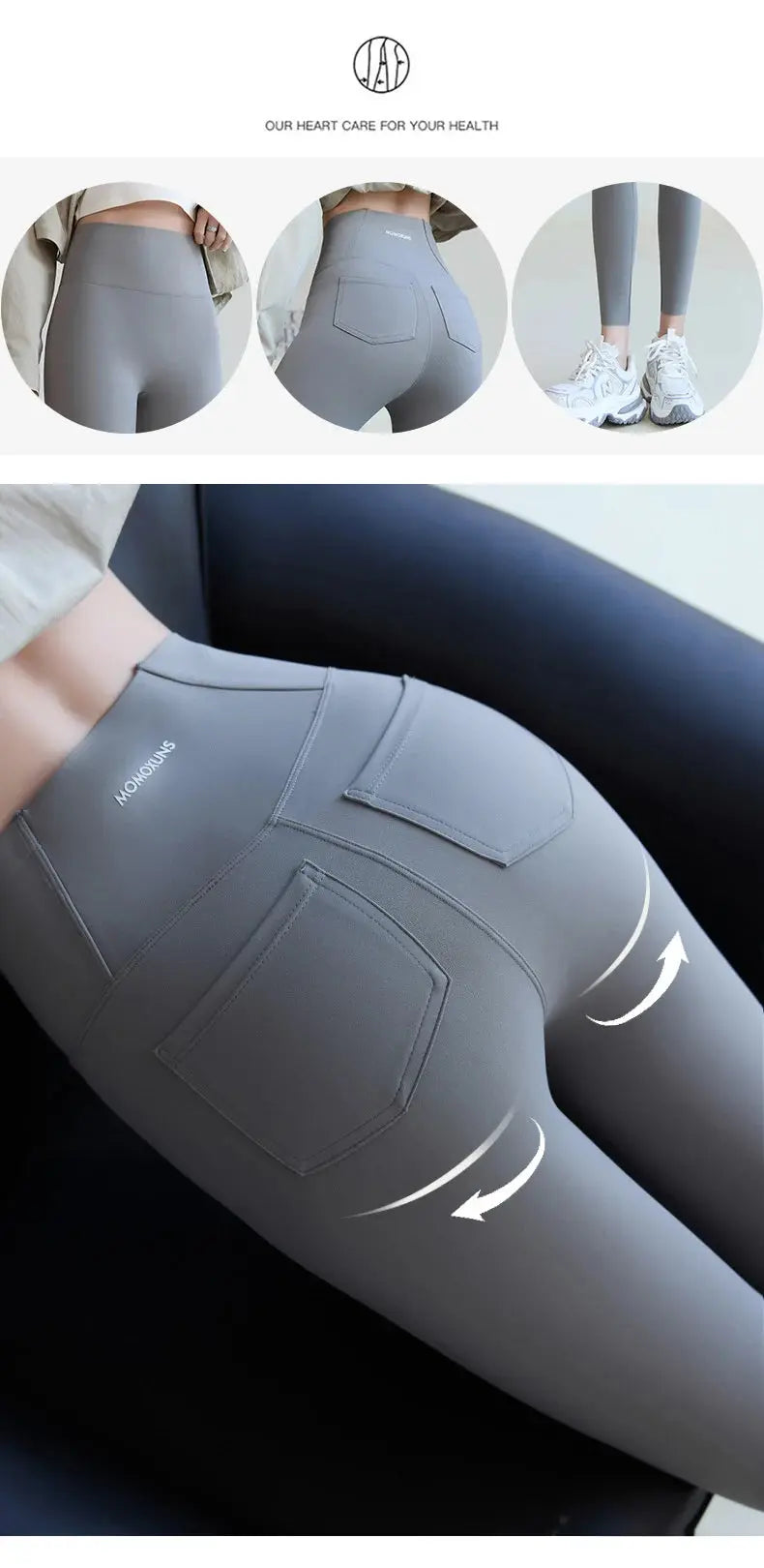 BIVIGAOS 2025 Primavera Verano bolsillo trasero Leggings de piel de tiburón mujeres blanco apretado Casual deporte Fitness Leggings pantalones pitillo MedSurgery Store For Digital Health