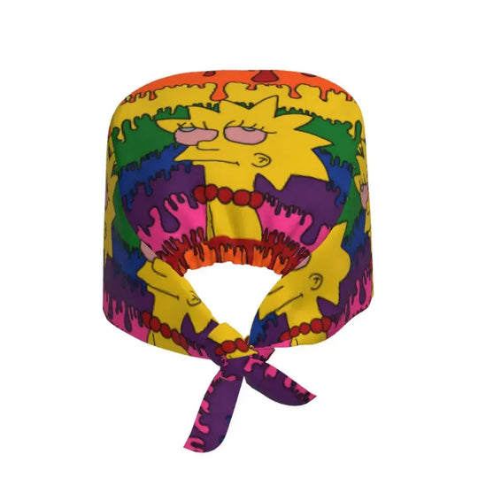 Gorro de trabajo ajustable personalizado con explosión cerebral, gorro quirúrgico de los Simpsons, gorro quirúrgico para enfermería, médico, cirujano, para Chef MedSurgery Store For Digital Health