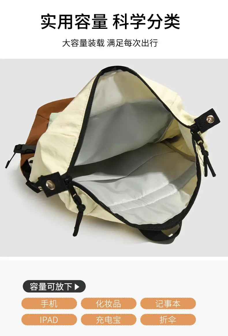 Mochila exterior de doble hombro para mujer, de gran capacidad. Es portátil y adecuado para desplazamientos, viajes. Es un cas MedSurgery Store For Digital Health