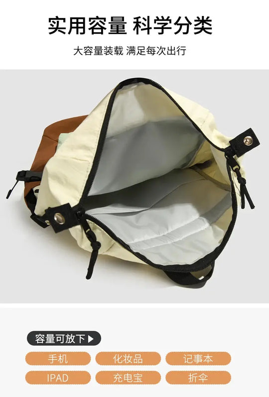 Mochila exterior de doble hombro para mujer, de gran capacidad. Es portátil y adecuado para desplazamientos, viajes. Es un cas MedSurgery Store For Digital Health