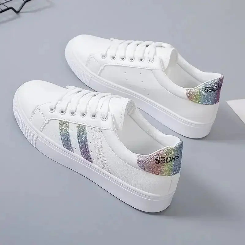 *Zapatos Informales Vulcanizados De Cuero Pu Para Mujer, Zapatillas De Deporte Blancas, Moda De Primavera, Nuevo Zapatos Off White MedSurgery Store For Digital Health