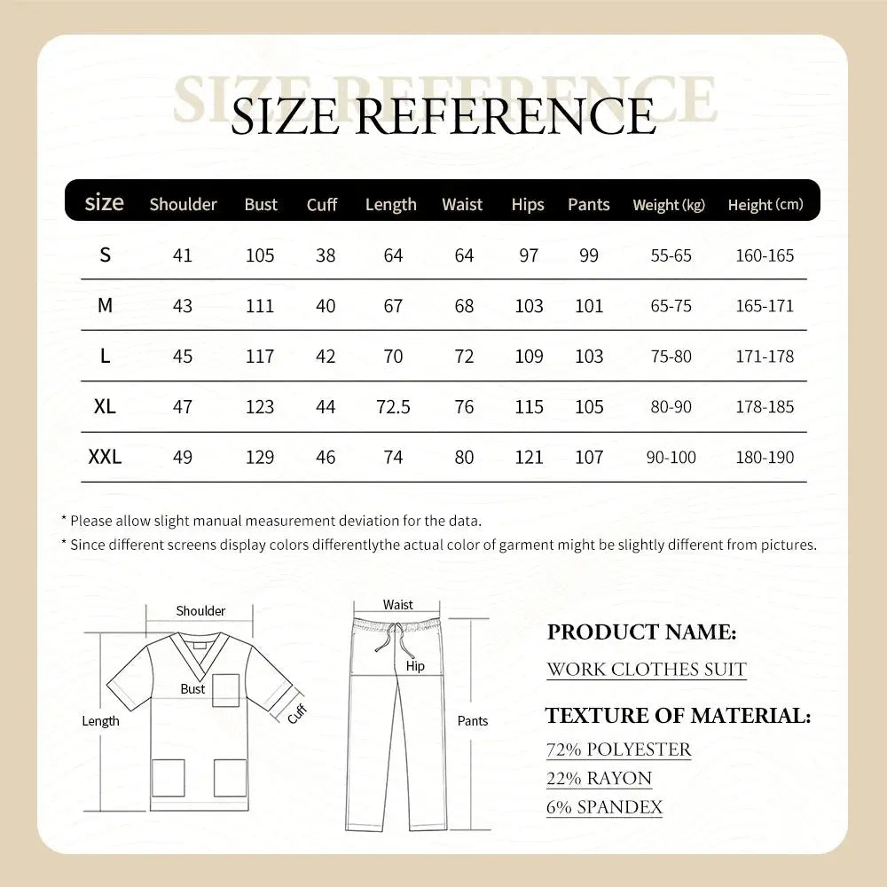 Uniforme médico ajustado para mujer, conjuntos de batas, accesorios de enfermería, batas de cirugía hospitalaria, clínica Dental, salón de belleza, ropa de trabajo CJdropshipping