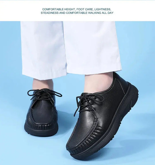 STRONGSHEN, zapatos blancos con plataforma, zapatos de enfermera para mujer, zapatos de trabajo ligeros y cómodos informales, zapatos antideslizantes a la moda para mujer MedSurgery Store For Digital Health