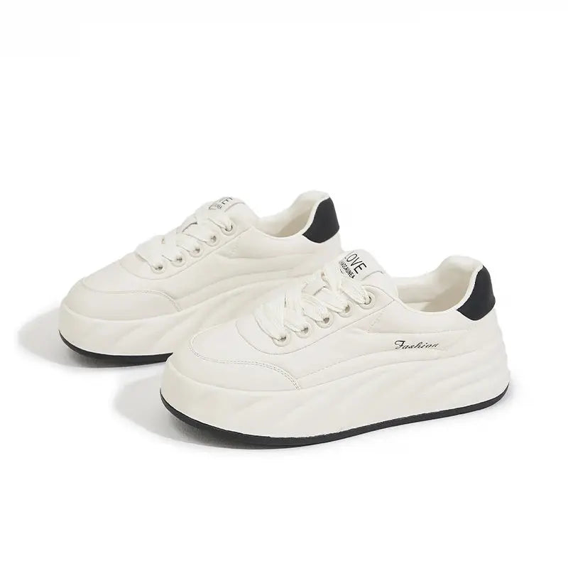 Zapatos blancos para mujer 2025, nuevas zapatillas planas, estilo coreano, deportes informales, zapatos de pan versátiles MedSurgery Store For Digital Health