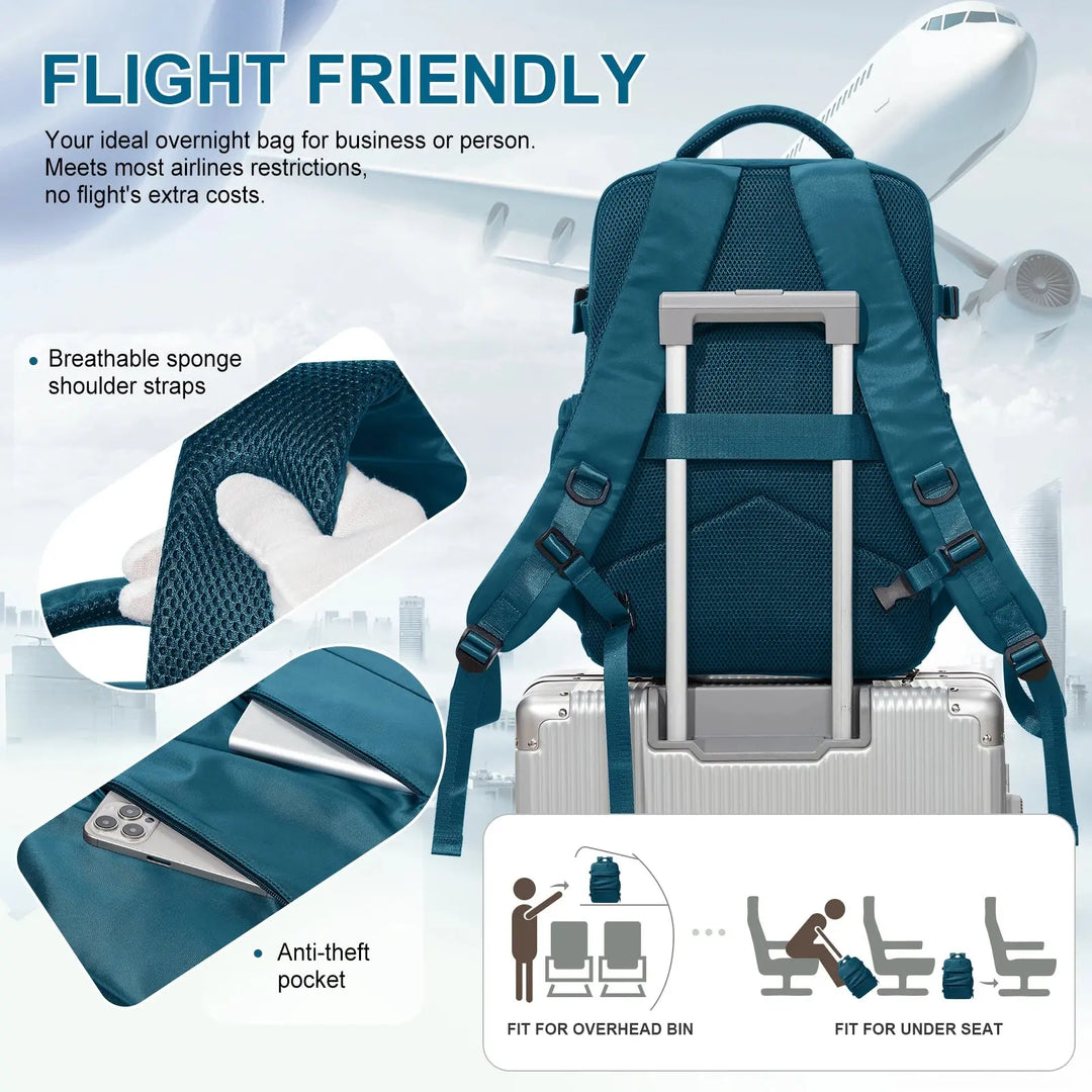Mochila de viaje para mujer, mochila de mano, mochila para portátil TSA aprobada por vuelo, bolsa de enfermera universitaria, mochila informal para fin de semana MedSurgery Store For Digital Health
