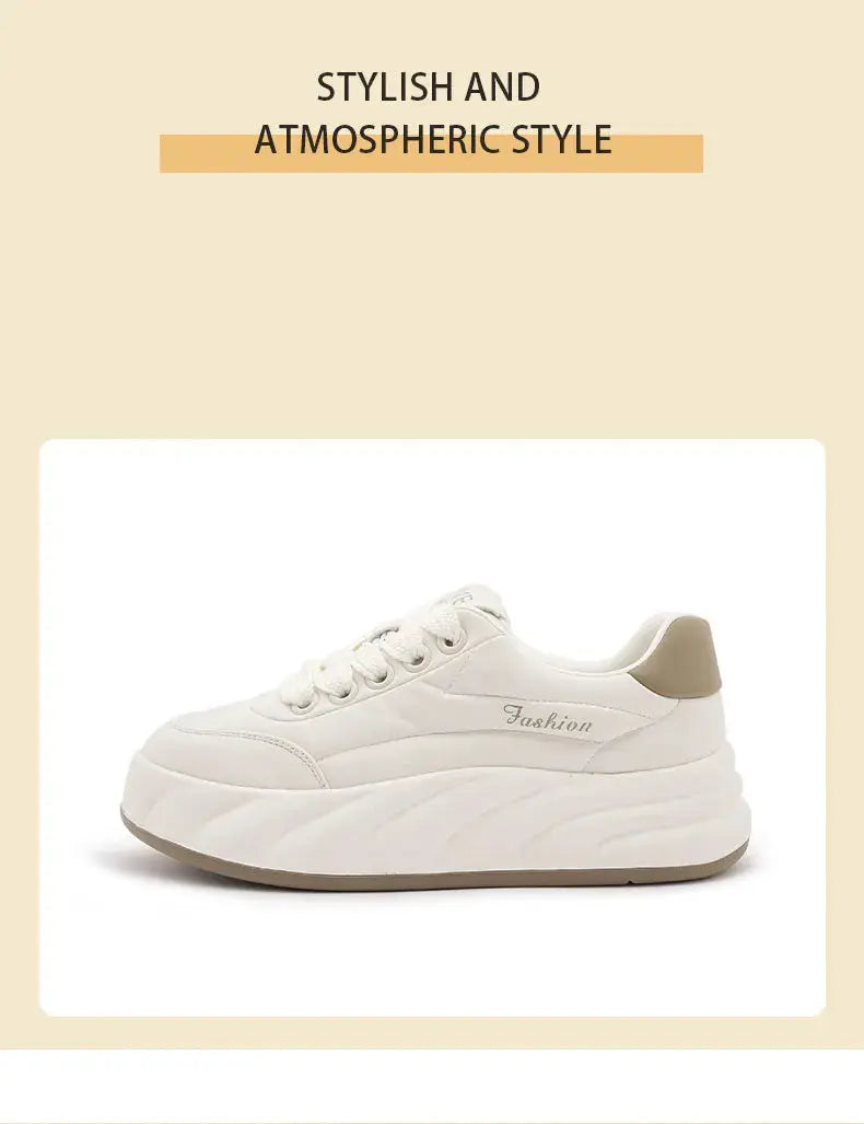Zapatos blancos para mujer 2025, nuevas zapatillas planas, estilo coreano, deportes informales, zapatos de pan versátiles MedSurgery Store For Digital Health