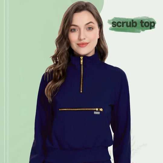 Chamarra Quirúrgica Elite MSORMOSIA - Uniforme Médico Elástico con Bolsillos Profesionales (MSO-42035-37) CJdropshipping
