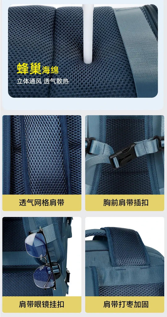 Mochila de viaje grande para mujeres y hombres, bolso de cabina, mochila impermeable multifuncional para avión con carga USB, mochila antirrobo MedSurgery Store For Digital Health