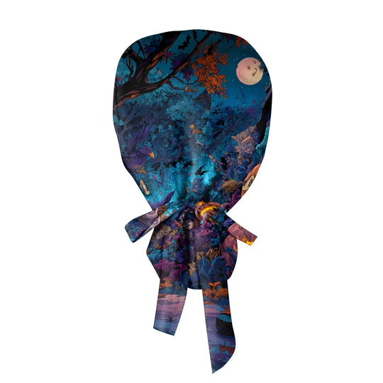 Gorro Quirúrgico para Doctoras o Enfermeras con estampados de Halloween Unisex - Scrub Cap con Estampado para Trabajo Médico. Estilo Casual hechos de Algodón, Cómodos y Elegantes. CJdropshipping