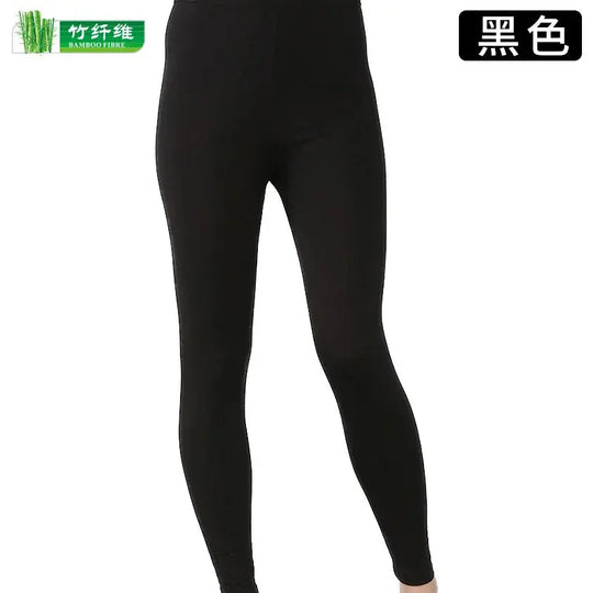 Leggings elásticos de fibra de bambú para mujer, pantalones de nueve puntos, informales, talla grande, primavera, verano y otoño, novedad de 2024 DSers Fulfillment