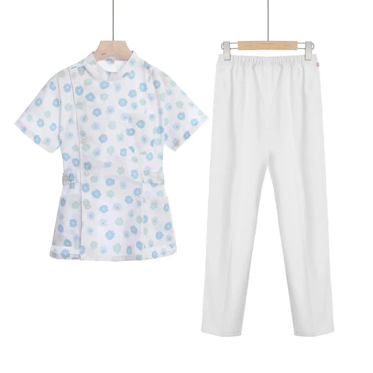 Conjunto de exfoliantes cortos rosas, uniforme médico para enfermera y Doctor, prendas de vestir para mujer, traje de dos piezas para enfermería, vestido de hospital para salón de belleza con logo MedSurgery Store For Digital Health