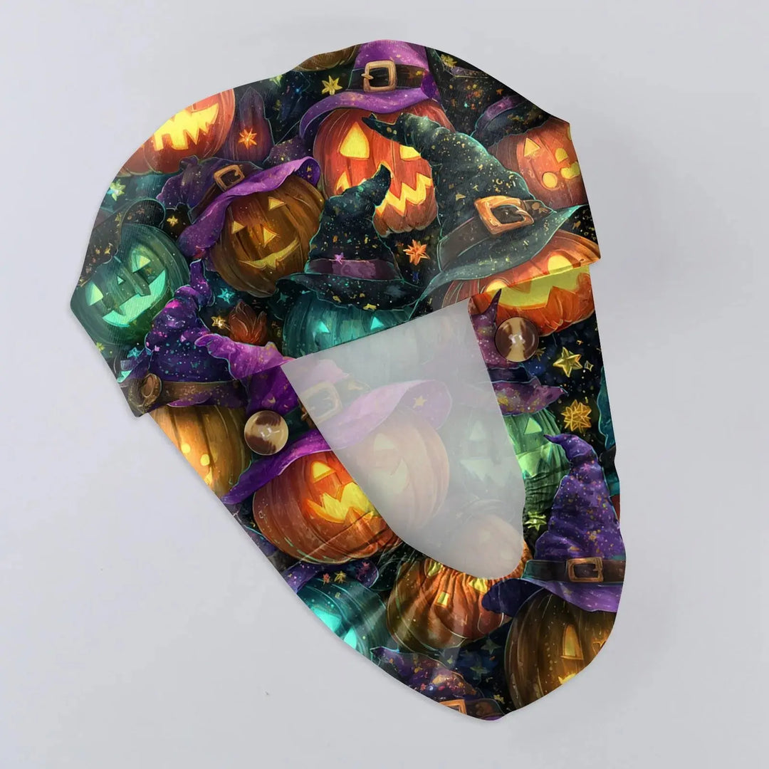 Gorro Quirúrgico para Doctoras o Enfermeras con estampados de Halloween Unisex - Scrub Cap con Estampado para Trabajo Médico. Estilo Casual hechos de Algodón, Cómodos y Elegantes. CJdropshipping