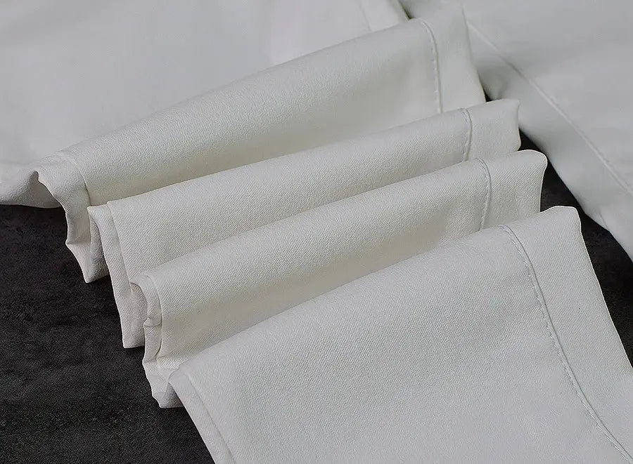 Pantalón de mujer de talle bajo, pantalones elásticos ajustados con doble cremallera, pantalones de piel sintética blancos para mujer MedSurgery Store For Digital Health