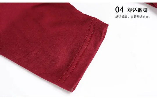 Leggings elásticos de fibra de bambú para mujer, pantalones de nueve puntos, informales, talla grande, primavera, verano y otoño, novedad de 2024 DSers Fulfillment