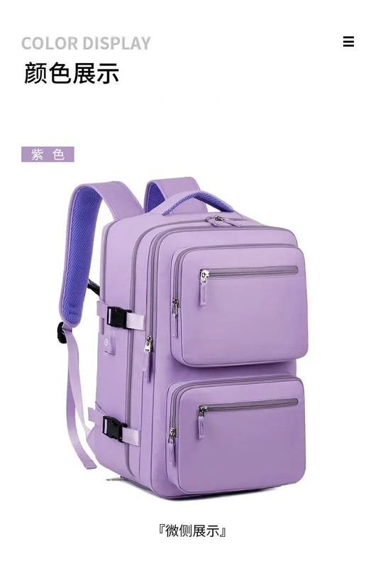 Mochila de viaje grande para mujeres y hombres, bolso de cabina, mochila impermeable multifuncional para avión con carga USB, mochila antirrobo MedSurgery Store For Digital Health