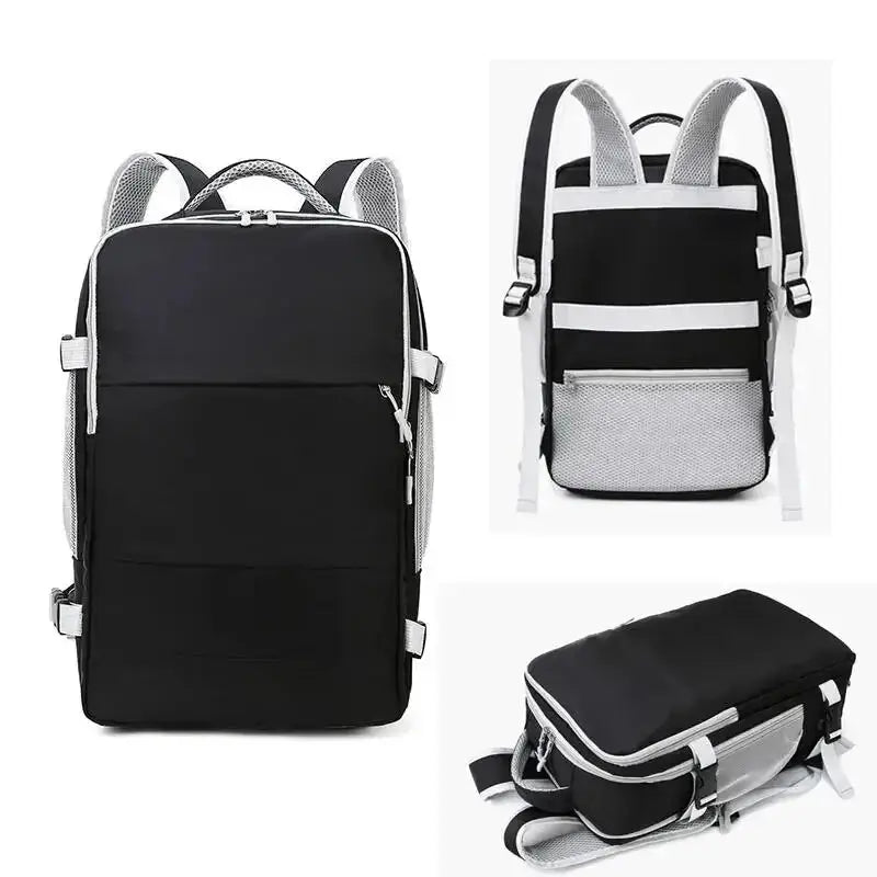 Mochila de viaje de gran capacidad para mujer, multifunción, almacenamiento de zapatos, multicapa, separación seca y húmeda, impermeable MedSurgery Store For Digital Health