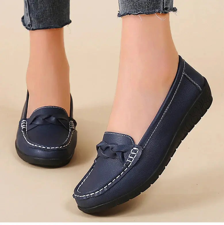 Zapatos De Mujer 2025, nuevos Zapatos planos De cuero suave, mocasines para Mujer, Zapatos planos informales, calzado para Mujer, Zapatos blancos para Mujer MedSurgery Store For Digital Health