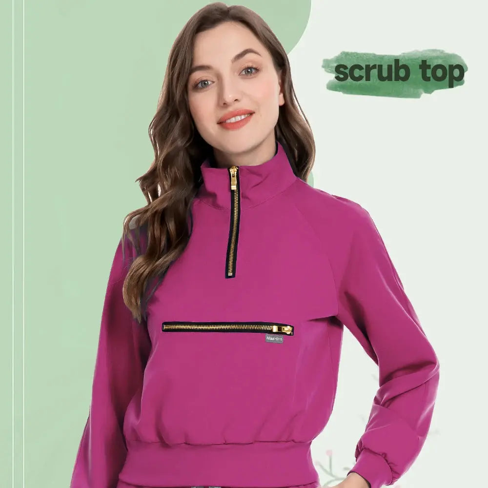 Chamarra Quirúrgica Elite MSORMOSIA - Uniforme Médico Elástico con Bolsillos Profesionales (MSO-42035-37) CJdropshipping