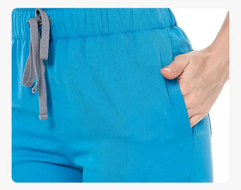 Top de trabajo, uniforme de médico y enfermera, pantalones sencillos con más bolsillos, pantalones de exfoliación Dental, trajes médicos Unisex, conjunto de 3 piezas CJdropshipping