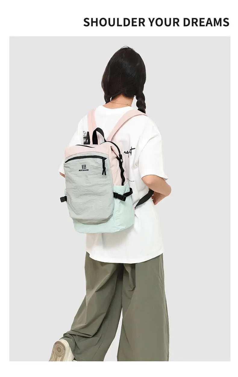 Mochila exterior de doble hombro para mujer, de gran capacidad. Es portátil y adecuado para desplazamientos, viajes. Es un cas MedSurgery Store For Digital Health