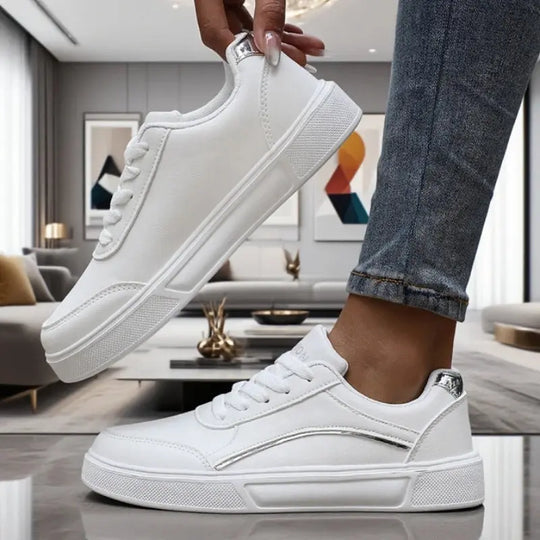 Zapatillas bajas blancas con estilo para mujer, ligeras, transpirables, a la moda, prácticas, informales, zapatillas para correr estéticas de moda MedSurgery Store For Digital Health