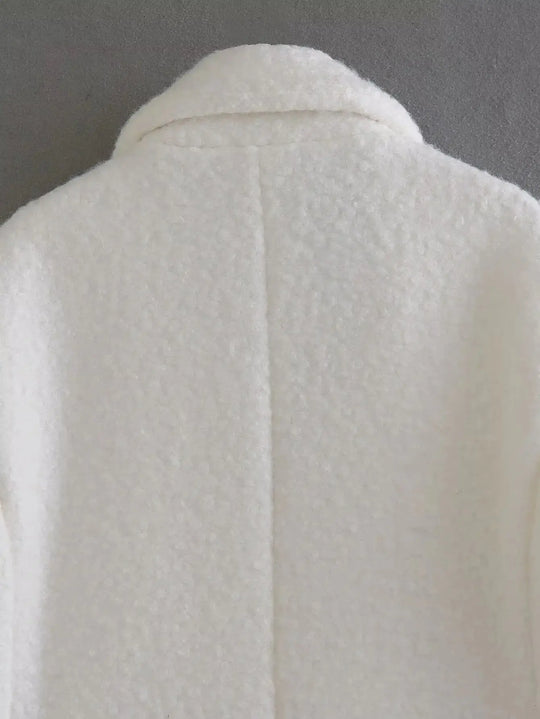 2025 Chaqueta larga de lana para mujer Otoño Invierno mujer abrigo de Cachemira medio largo de lana mezclas de manga larga prendas de vestir elegantes de un solo pecho MedSurgery Store For Digital Health