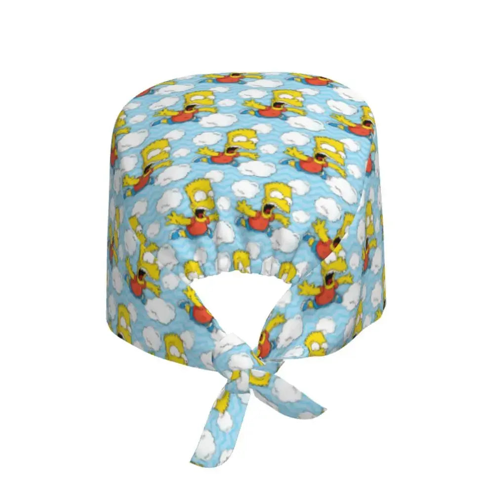 Personalizado The Simpsons Cartoon personal médico Scrubs Hat hombres mujeres médico enfermería gorro quirúrgico Scrub Caps MedSurgery Store For Digital Health