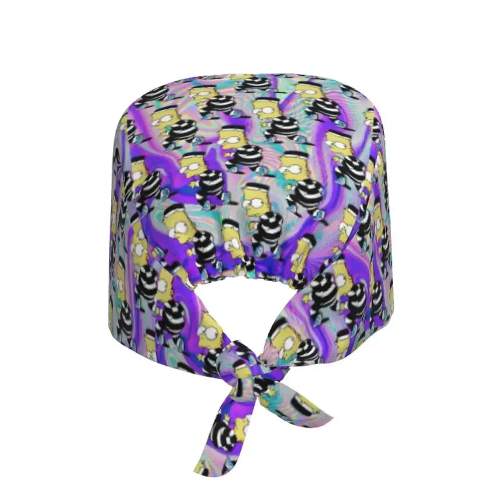 Gorro de trabajo ajustable personalizado con explosión cerebral, gorro quirúrgico de los Simpsons, gorro quirúrgico para enfermería, médico, cirujano, para Chef MedSurgery Store For Digital Health