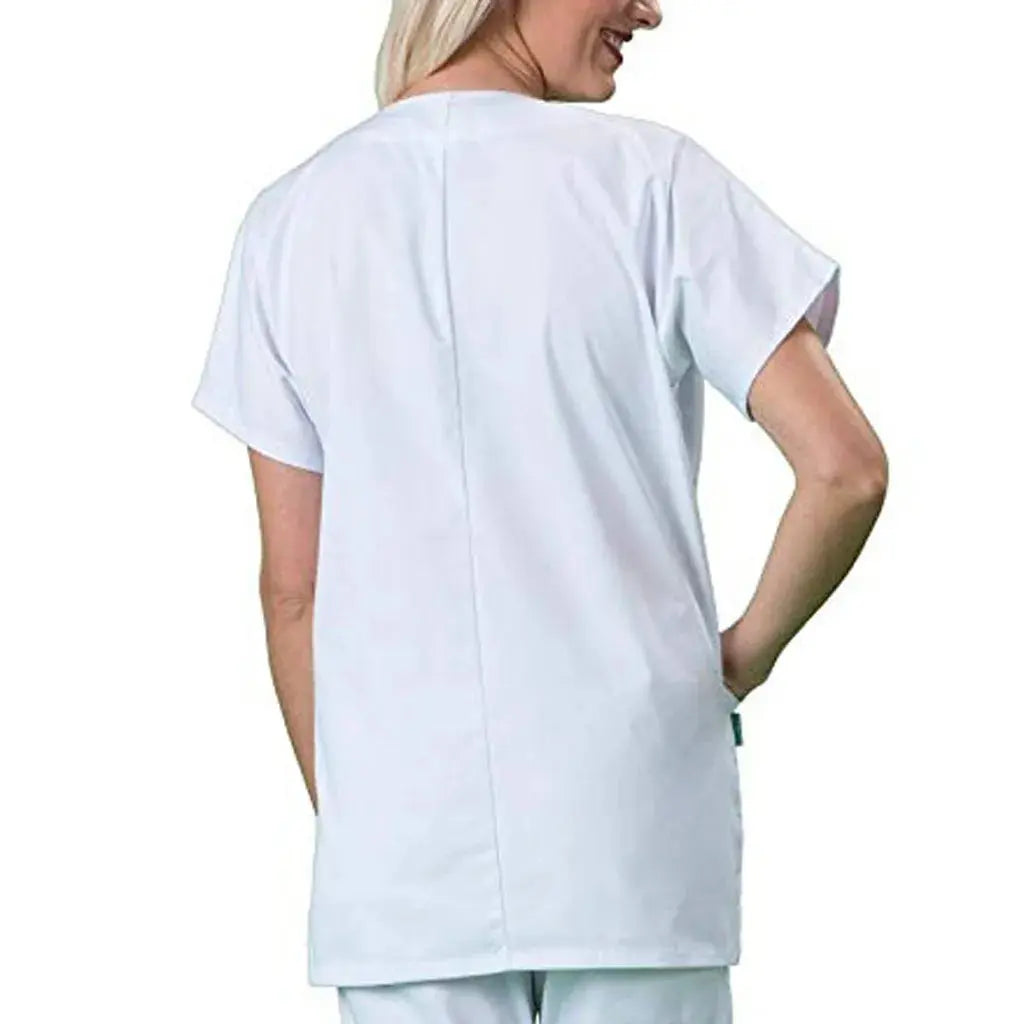 Top exfoliante de enfermera para mujer, ropa médica blanca, conjunto de uniforme, Uniformes clínicos, ropa de trabajo, trajes de enfermería de esteticista, Tops MedSurgery Store For Digital Health
