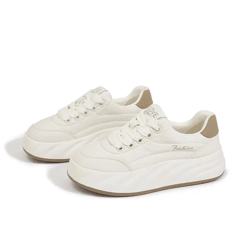 Zapatos blancos para mujer 2025, nuevas zapatillas planas, estilo coreano, deportes informales, zapatos de pan versátiles MedSurgery Store For Digital Health