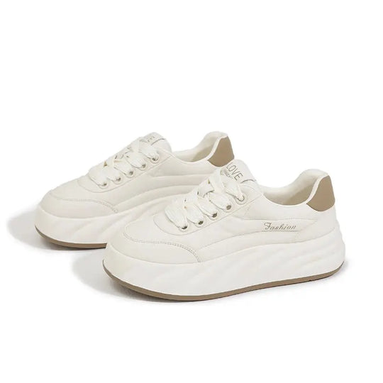 Zapatos blancos para mujer 2025, nuevas zapatillas planas, estilo coreano, deportes informales, zapatos de pan versátiles MedSurgery Store For Digital Health