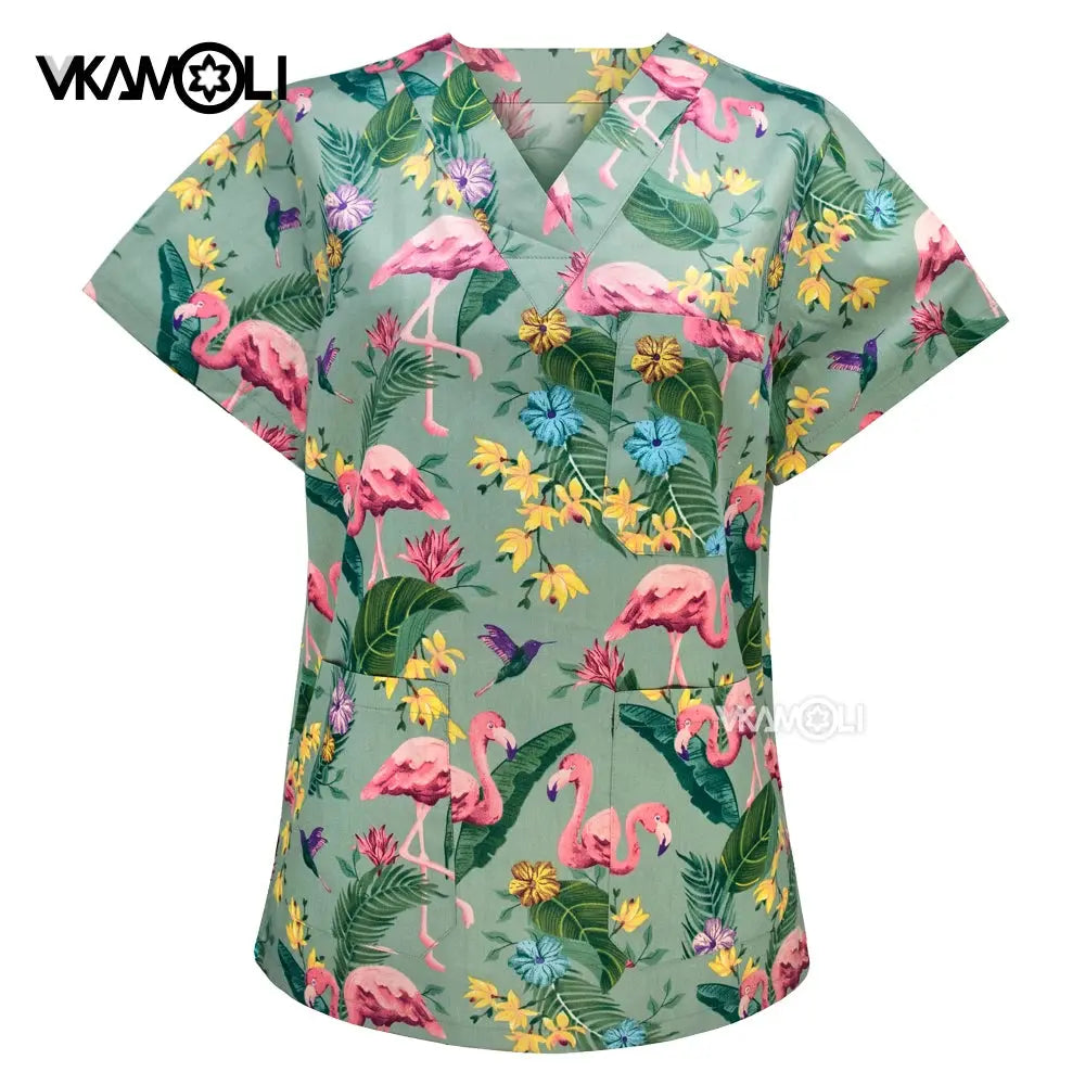 Uniforme de Spa para clínica de mascotas, ropa de trabajo para mujer, traje médico, tops exfoliantes, camisa exfoliante CJdropshipping