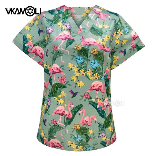 Uniforme de Spa para clínica de mascotas, ropa de trabajo para mujer, traje médico, tops exfoliantes, camisa exfoliante CJdropshipping