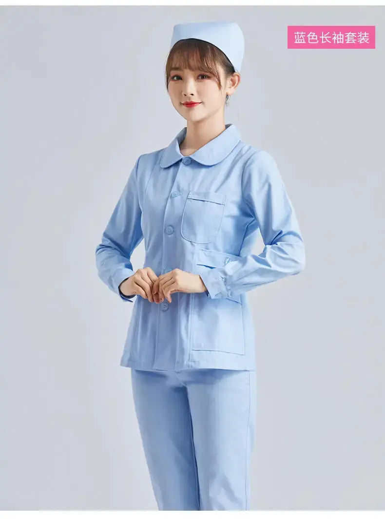 Uniforme de Enfermera Blanco Elite - Top Médico Ajustable de Manga Corta para Mujer CJdropshipping