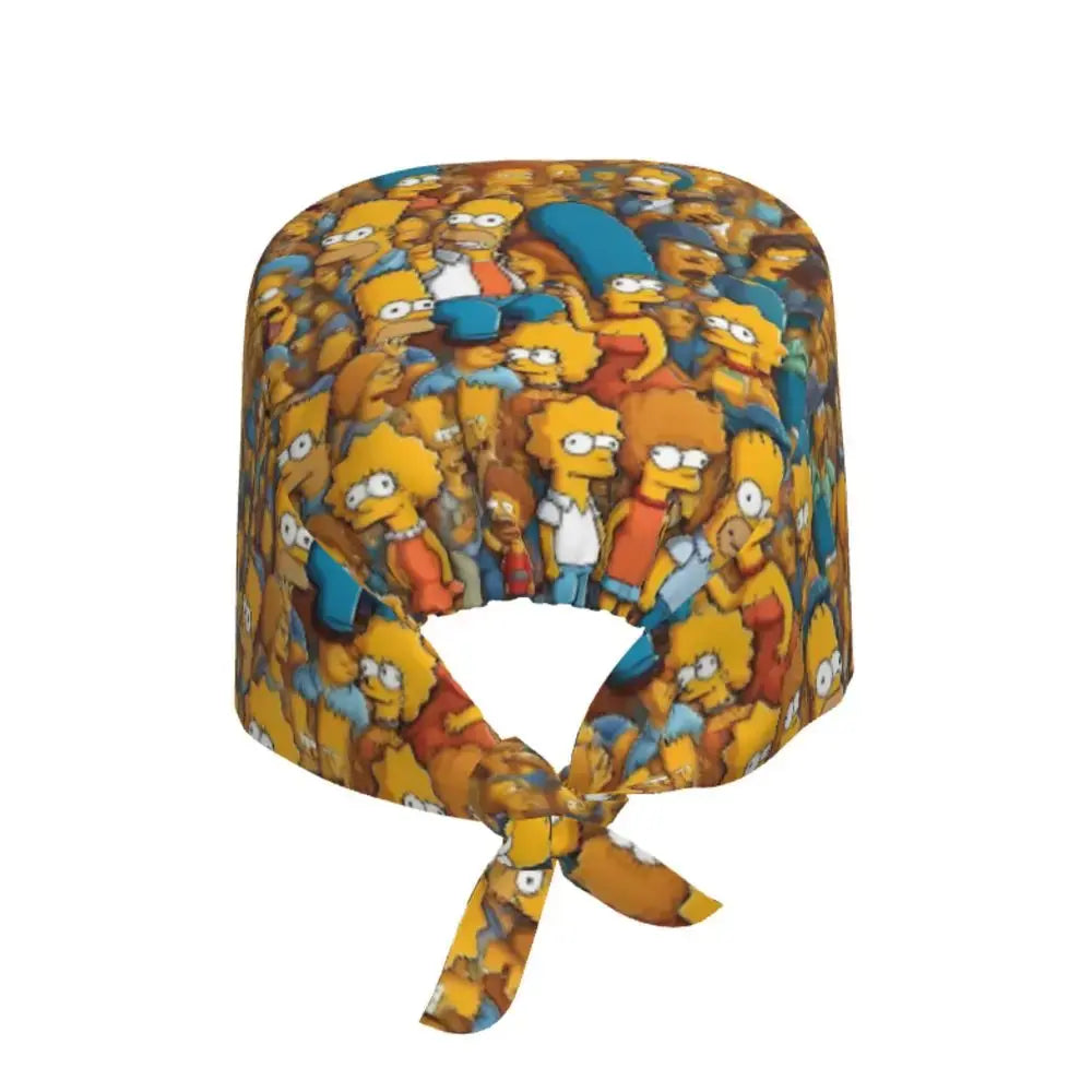 Gorro de trabajo ajustable personalizado con explosión cerebral, gorro quirúrgico de los Simpsons, gorro quirúrgico para enfermería, médico, cirujano, para Chef MedSurgery Store For Digital Health
