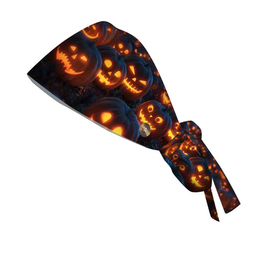 Gorro Quirúrgico para Doctoras o Enfermeras con estampados de Halloween Unisex - Scrub Cap con Estampado para Trabajo Médico. Estilo Casual hechos de Algodón, Cómodos y Elegantes. CJdropshipping