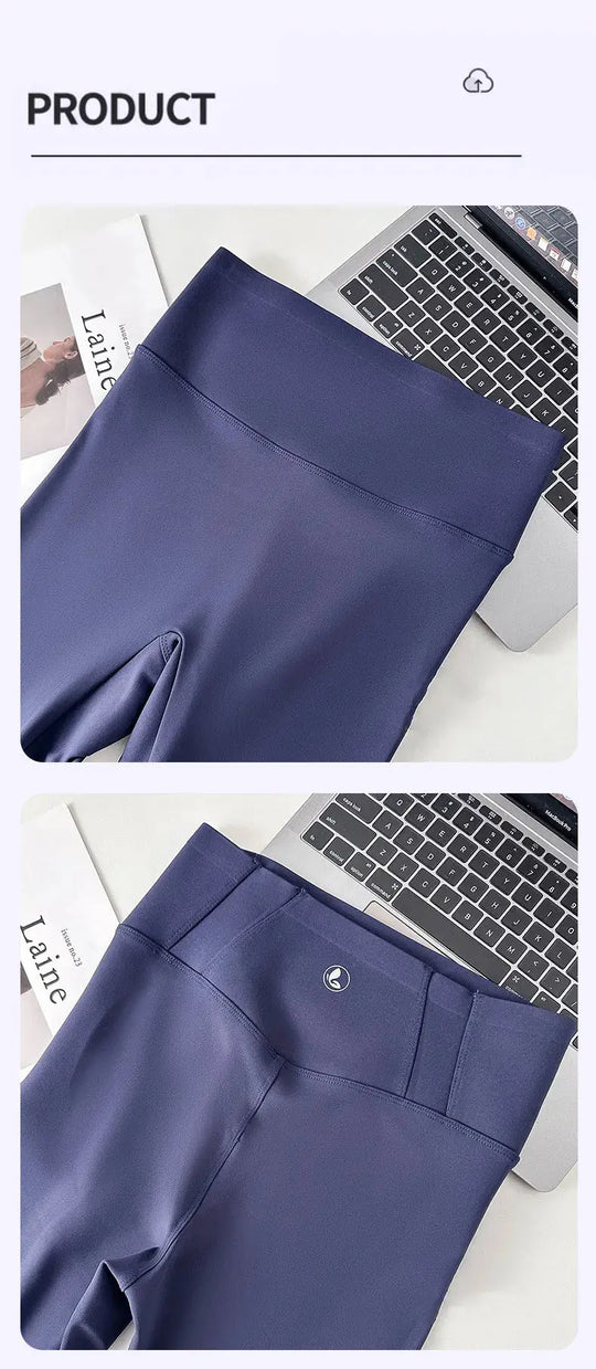 BIVIGAOS 2025 Primavera Verano nueva ciruela roja 3D sensación desnuda Leggings de piel de tiburón mujeres delgadas Sexy deporte Yoga Push Up Fitness Leggings MedSurgery Store For Digital Health