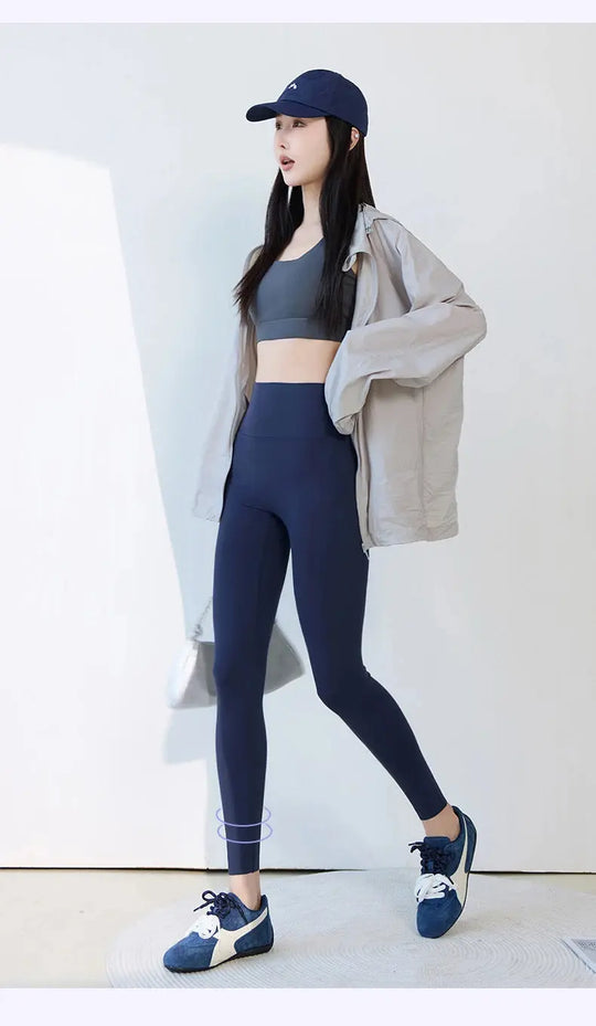 BIVIGAOS 2025 Primavera Verano nueva ciruela roja 3D sensación desnuda Leggings de piel de tiburón mujeres delgadas Sexy deporte Yoga Push Up Fitness Leggings MedSurgery Store For Digital Health