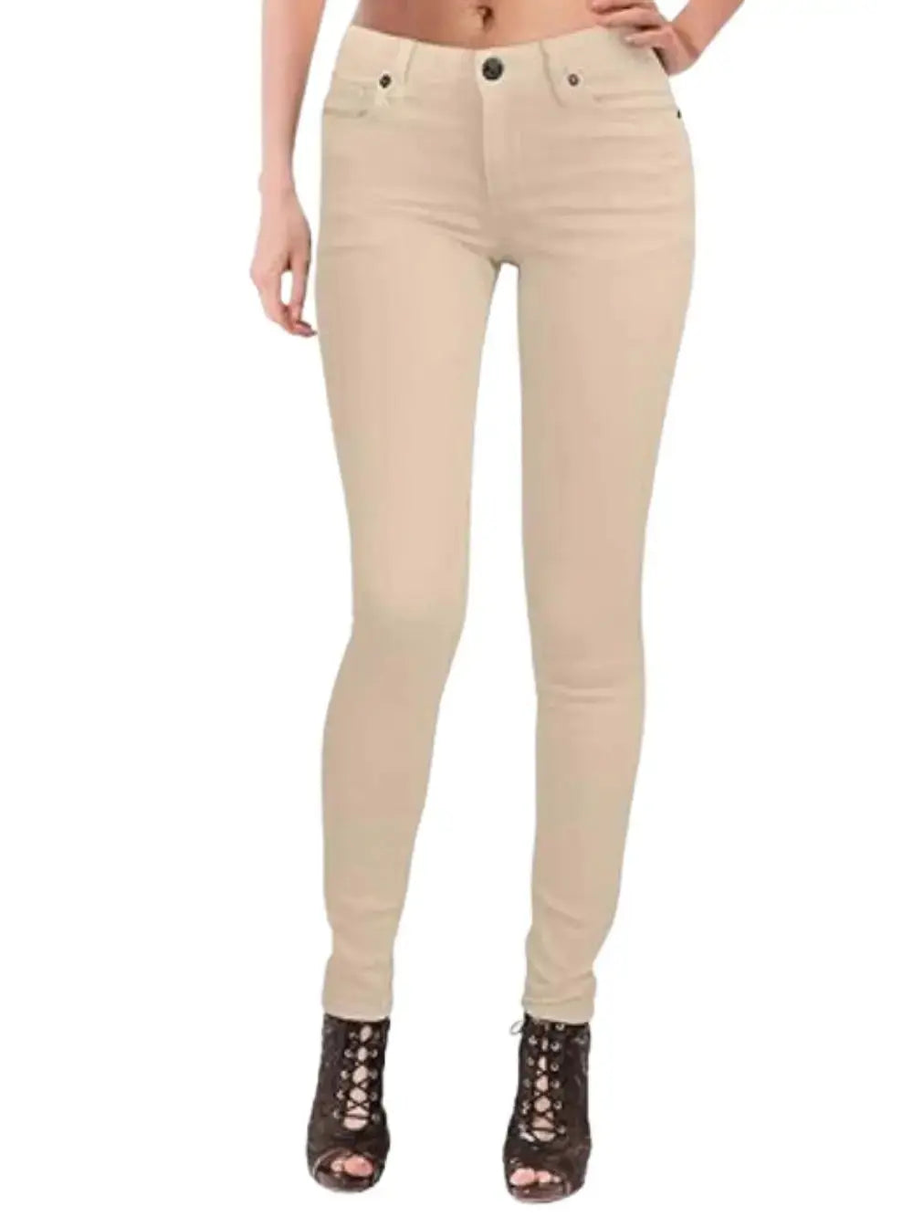 Pantalones vaqueros elásticos de algodón para mujer, pantalón informal, blanco, ultraelástico, cómodo, para el trabajo MedSurgery Store For Digital Health