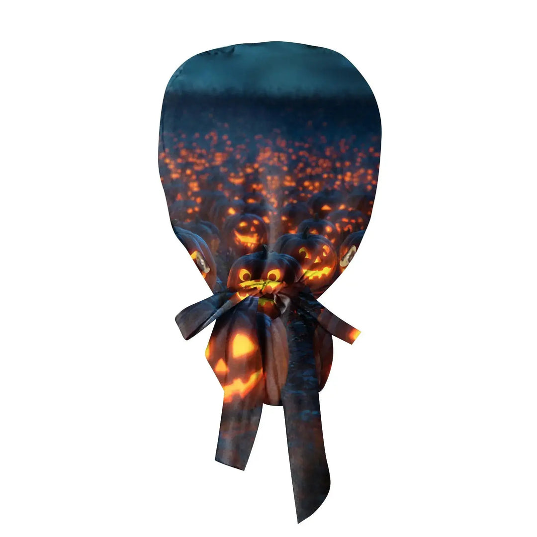 Gorro Quirúrgico para Doctoras o Enfermeras con estampados de Halloween Unisex - Scrub Cap con Estampado para Trabajo Médico. Estilo Casual hechos de Algodón, Cómodos y Elegantes. CJdropshipping