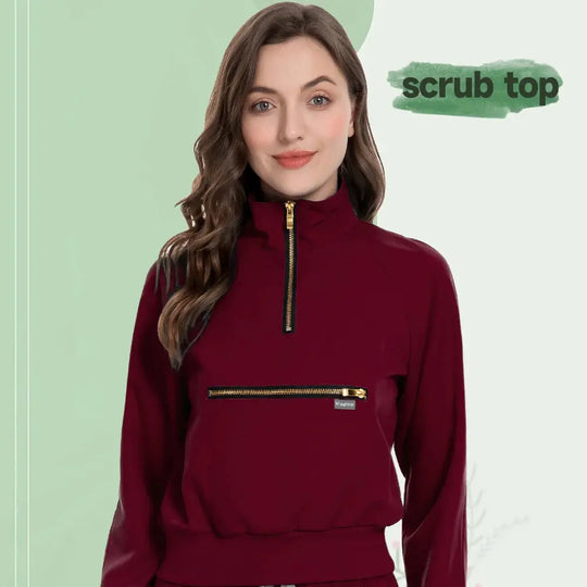 Chamarra Quirúrgica Elite MSORMOSIA - Uniforme Médico Elástico con Bolsillos Profesionales (MSO-42035-37) CJdropshipping
