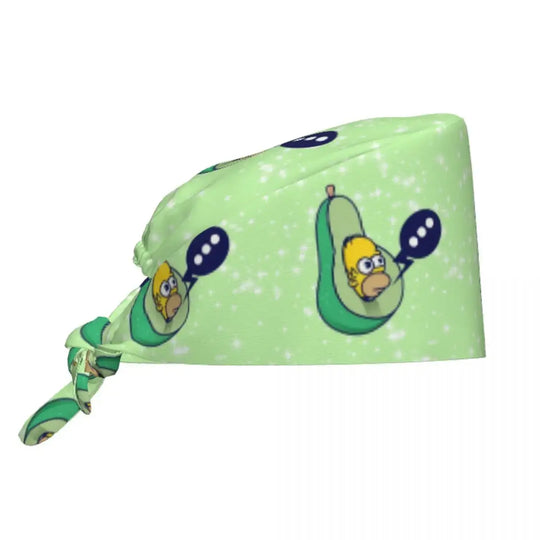 Personalizado The Simpsons Cartoon personal médico Scrubs Hat hombres mujeres médico enfermería gorro quirúrgico Scrub Caps MedSurgery Store For Digital Health