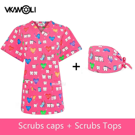 Uniforme de Spa para clínica de mascotas, ropa de trabajo para mujer, traje médico, tops exfoliantes, camisa exfoliante CJdropshipping