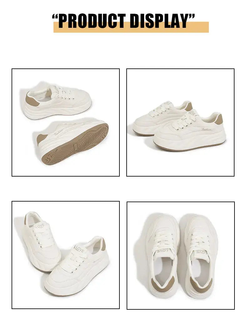 Zapatos blancos para mujer 2025, nuevas zapatillas planas, estilo coreano, deportes informales, zapatos de pan versátiles MedSurgery Store For Digital Health