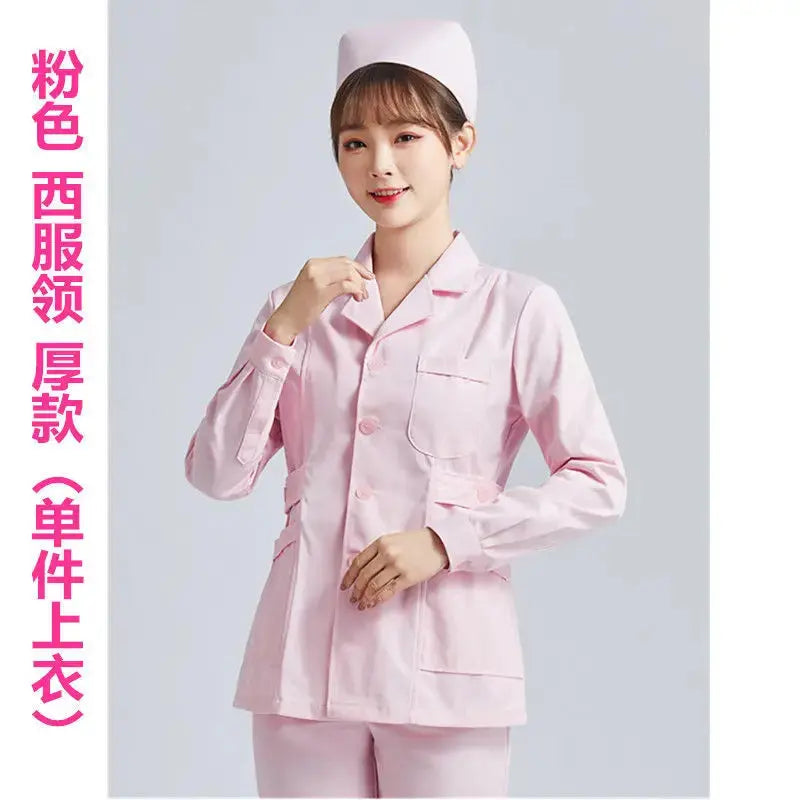 Uniforme de Enfermera Blanco Elite - Top Médico Ajustable de Manga Corta para Mujer CJdropshipping