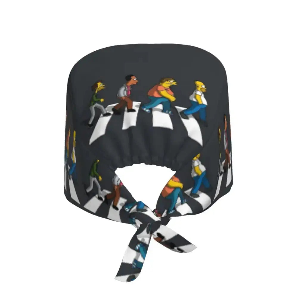 Personalizado The Simpsons Cartoon personal médico Scrubs Hat hombres mujeres médico enfermería gorro quirúrgico Scrub Caps MedSurgery Store For Digital Health