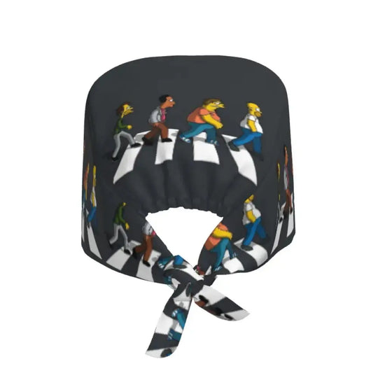 Personalizado The Simpsons Cartoon personal médico Scrubs Hat hombres mujeres médico enfermería gorro quirúrgico Scrub Caps MedSurgery Store For Digital Health